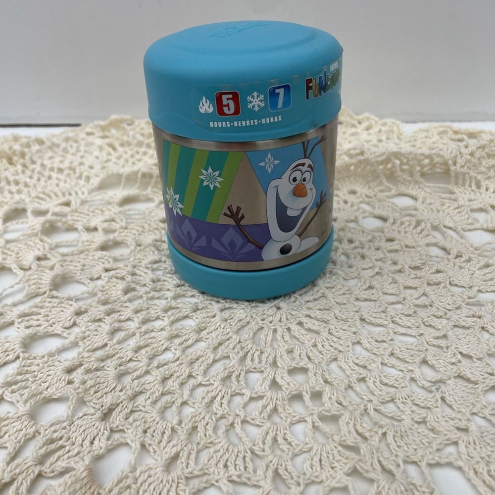 Thermos Disney Frozen Funtainer Stainless Steel Hot Cold Food Jar 10oz **NEW**